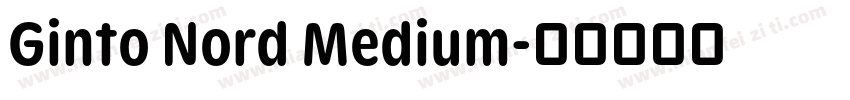 Ginto Nord Medium字体转换